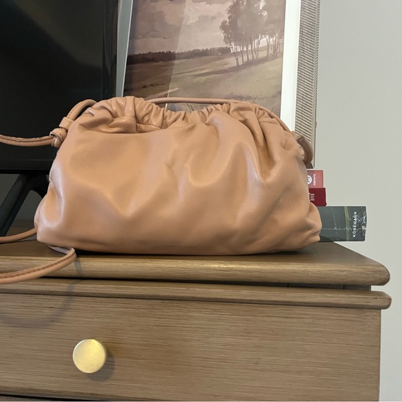 New! Mansur Gavriel Exclusive Mini Cloud Clutch Bag in Trucco Nude Tan Beige - Picture 7 of 10